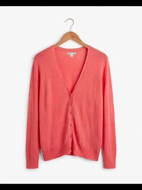 Amazon Essentials Women's V-Neck Coral Cardigan Sweater